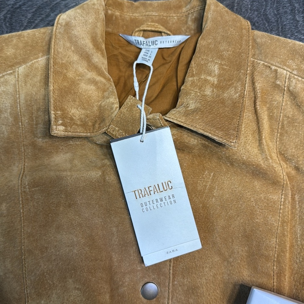 Trendy Suede Women's Coat - Picture 6 of 6